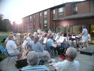 A view of the band.