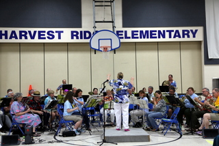 A view of the band.